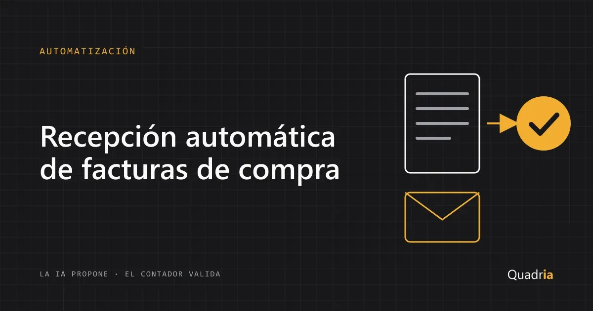 Portada: Recepción automática de facturas de compra